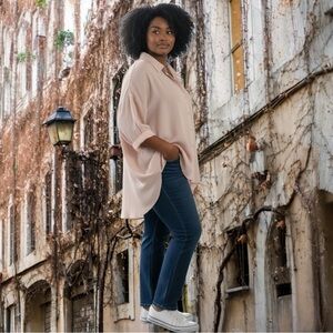 Easel Rayon Button Down Shirt